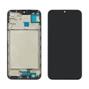 LCD Samsung A15/A155 (2023) / A156 із чорним тачскрином + корпусна рамка IPS (M)