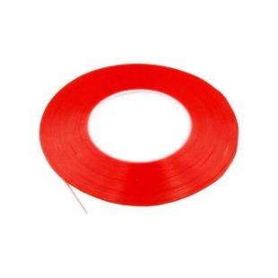 Двосторонній скотч 3M прозорий ширина 2 мм, довжина 50м червоний (М) 