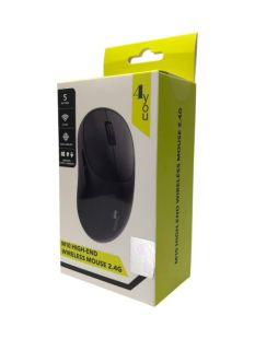 Мышь беспроводная 4you M10 black (2.4Ггц, 5кн, 800-1600DPI, 12мес гарантия) - НОВИНКА!