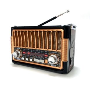 Радиоприемник Golon RX-BT086 (Bluetooth, USB+SD, фонарик) Gold