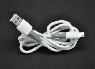 Usb-cable Micro USB 4you Rosko white ( 2.4A, Soft Silicon ) 