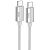 Cable Type-C/Type-C HOCO U134 240W 1.8m (круглий) Grey