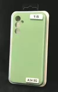 Чохол Samsung A34(5G) Silicon Original FULL № 15 Green ( 4you )