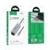 Hub HOCO HB1D 4 порта (USB to USB2.0*3+RJ45) Grey