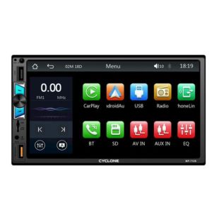 Автомагнитола CYCLONE MP-7128 (Bluetooth, USB, SD, дисплей 7*, 2DIN, +пульт, mp5, 12 мес гарантия)