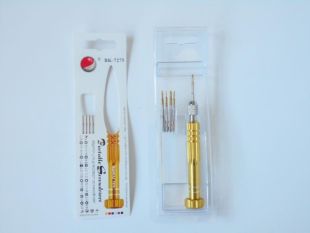 Набір викруток BAKU BK-7275-A ( T4, T5, T6, зірка 0,8, хрест 1.5 ) ( W )