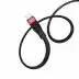 Usb-cable Micro USB HOCO U72 Forest Silicone 2.4A 1.2m (метал. коннект, плоский) Black / red