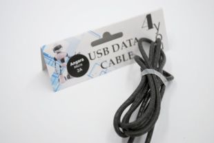 Usb-cable Micro USB 4you Angara (2000mah, tpe, 90град, micro 2х стор., чорний) "Акційна ціна"