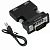 Конвертер HDMI на VGA (тато) + кабель AUX (тех.пак.) Black