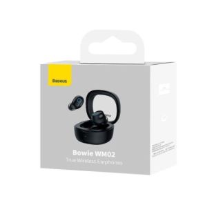Bluetooth-гарнітура Baseus Bowie WM02 True Wireless Earphones Black NGTW370201