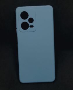 Чохол Xiaomi Redmi Note 12 5G Silicon Soft Silky №21 Light blue (4you) 