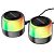 Портативная колонка 2 in 1 BOROFONE BP12 LED (Bluetooth 5.2) Black