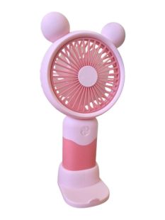 Вентилятор ручний MINI FAN SD-88 (підставка для телефону, 3 режими) Pink