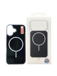 Чохол iPhone 17Pro Silicon Clear case with Magsafe Black 