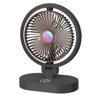 Вентилятор настільний Desktop Fan F16 (АКБ, 3 режими, 180°, MicroUSB) Black