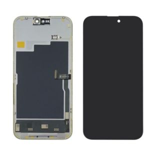 LCD iPhone 15 Pro Max з чорним тачскрином + дисплейна рамка 120Hz (без помилки) DD-OLED (M) 