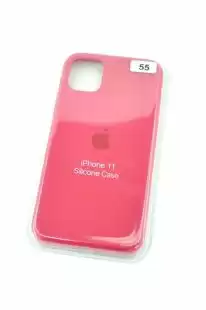 Чохол iPhone 11 Silicon Case original FULL №55 carmine (4you)