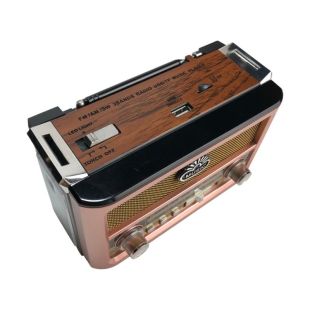 Радиоприемник Golon RX-BT087 (Bluetooth, USB+SD, фонарик) Rose gold