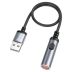 Прикуриватель HOCO UA30 USB mini cigarette lighter Black