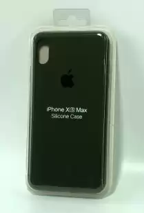 Чохол iPhone XS Max Silicon Case original FULL №74 olive (4you)