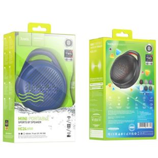 Портативная колонка HOCO HC24 (Bluetooth 5.2,LED,AUX,V disk,TF card,BT,FM) Blue