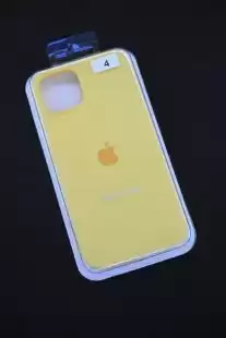 Чохол iPhone 15Pro Silicon Case original FULL №4 yellow (4you)