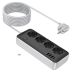 Удлинитель сетевой HOCO AC21 3m (3USB/1 Type-C/4xSocket) Black