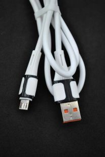Usb-cable Micro USB 4you Oskol (2.1A) white (тих.пак.)