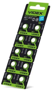 Батарейка Videx AG11-U10 (LR721, 10 на блістері)