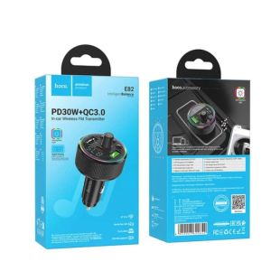 FM модулятор HOCO E82 Black