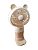 Вентилятор ручний HK59-19 Beige (підставка для телефону, 3 режими, Type-C)