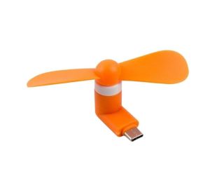 Вентилятор мобільний Тype-C Orange (М)
