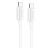 Cable Type-C/Type-C HOCO X107 1m (круглый) White