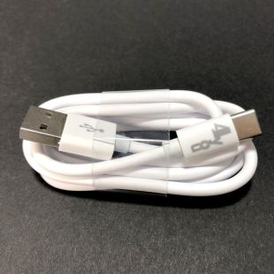 Usb-cable Type-C 4you Dvina white (3A, 1m, преміум упаковка) - НОВИНКА!