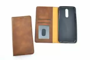 Flip Cover for Huawei P40 Lite E/Y7P (2020) WALL Dark brown (4you)