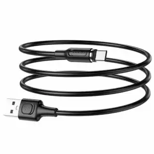 Usb-cable Type-C BOROFONE BX41 Amiable 3A 1m (круглий, magnetic) Black