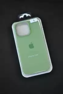 Чохол iPhone 15Pro Silicon Case original FULL №1 green (4you)