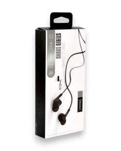 Гарнитура 4you GEMINI (плоский шнур, sport) black (от10шт - 10%)
