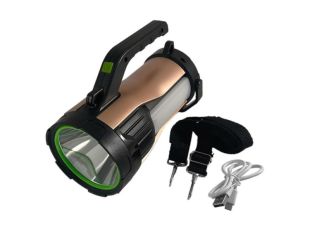 Фонарик HEL-T96 (A-2313) LED боковая подсветка Gold