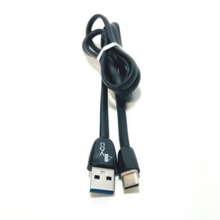 Usb-cable Type-C 4you Merla (2A, silicon, чорний, преміум упаковка)