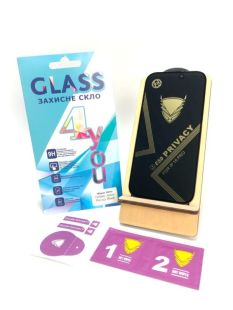 Защитное стекло iPhone 16Pro / iPhone 17/18 / iPhone 17Pro Golden Armor Privacy Black 4you
