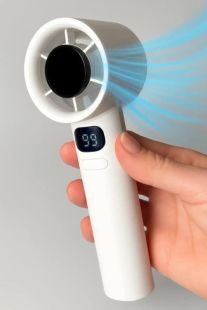 Вентилятор ручний M11 (LED, індикатор заряду Type-C)