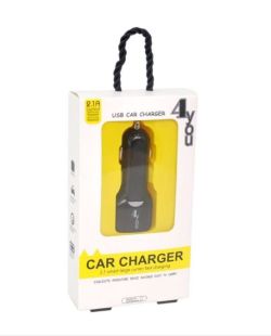 АЗП 4you B1 (2100mAh - 100%, Long, 2 USB, Exclusive design) black