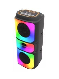Портативна колонка MS-3629BT (USB+SD+Bluetooth+FM+LED) Black