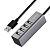 Hub HOCO HB1 4 порта Grey (USB2.0)