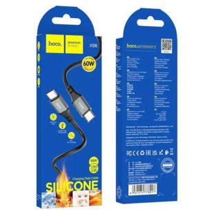 Cable Type-C/Type-C HOCO X86 60W 1m Black