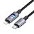 Cable Type-C/iPhone 5 HOCO U144 27W 1.2m (круглий) Black