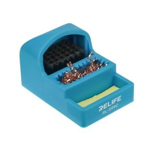 Губка металева Relife RL-599C 3in1 (губка, металева стружка, сталева щітка) (М)