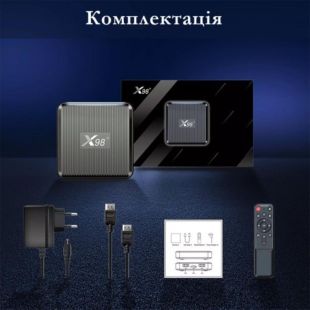 Smart TV X98Q 2 / 16Gb ( Amlogic S905W2, ARM Cortex A35, Android 11, 1.8G )