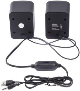 Акустика Maxxter CSP-U005RGB 2.0 (6 Bт) (підсвічування) Black